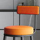 Modern Armless Backrest Counter Stool Iron Dining Room Bar Stool with Leather Cushion Clearhalo 'Bar Furniture' 'Bar Stools' 'bar_stools' 'furn' 'furn_bar_stools' 'Furniture' 'furniture_bar_stools' 'Kitchen & Dining Furniture' 5018140