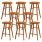 Modern Armless Counter Stool Pine Wood Cafe Bar Stool with Wooden Seat and Pedal Distressed Wood 8 Piece Set Short Stool(22"H) Clearhalo 'Bar Furniture' 'Bar Stools' 'bar_stools' 'furn' 'furn_bar_stools' 'Furniture' 'furniture_bar_stools' 'Kitchen & Dining Furniture' 5018236