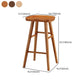Modern Armless Counter Stool Pine Wood Cafe Bar Stool with Wooden Seat and Pedal Clearhalo 'Bar Furniture' 'Bar Stools' 'bar_stools' 'furn' 'furn_bar_stools' 'Furniture' 'furniture_bar_stools' 'Kitchen & Dining Furniture' 5018246