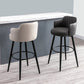 Modern Reception Armed Swivel Stool Matte Finish Leather Barstool Clearhalo 'Bar Furniture' 'Bar Stools' 'bar_stools' 'furn' 'furn_bar_stools' 'Furniture' 'furniture_bar_stools' 'Kitchen & Dining Furniture' 5018491