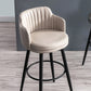 Modern Reception Armed Swivel Stool Matte Finish Leather Barstool Clearhalo 'Bar Furniture' 'Bar Stools' 'bar_stools' 'furn' 'furn_bar_stools' 'Furniture' 'furniture_bar_stools' 'Kitchen & Dining Furniture' 5018499