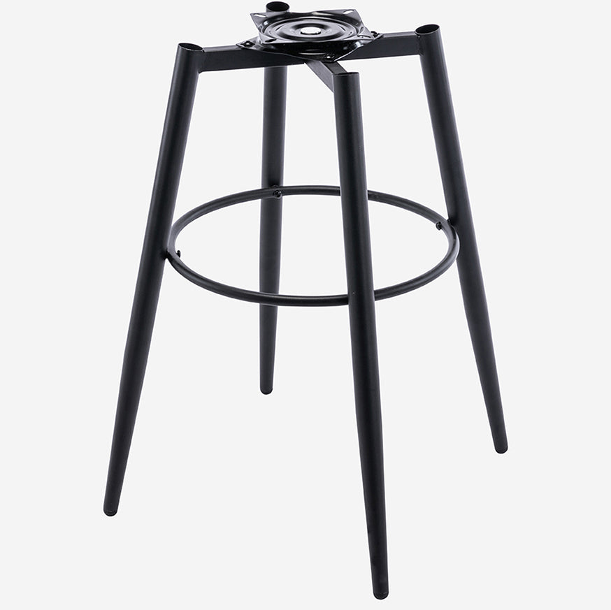 Modern Reception Armed Swivel Stool Matte Finish Leather Barstool Clearhalo 'Bar Furniture' 'Bar Stools' 'bar_stools' 'furn' 'furn_bar_stools' 'Furniture' 'furniture_bar_stools' 'Kitchen & Dining Furniture' 5018503