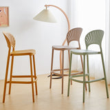 Modern Stackable Bar-stool Plastic Counter Bar Stool for Home Clearhalo 'Bar Furniture' 'Bar Stools' 'bar_stools' 'furn' 'furn_bar_stools' 'Furniture' 'furniture_bar_stools' 'Kitchen & Dining Furniture' 5018600