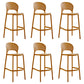 Modern Stackable Bar-stool Plastic Counter Bar Stool for Home Ginger 6 Piece Set Clearhalo 'Bar Furniture' 'Bar Stools' 'bar_stools' 'furn' 'furn_bar_stools' 'Furniture' 'furniture_bar_stools' 'Kitchen & Dining Furniture' 5018623