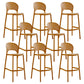 Modern Stackable Bar-stool Plastic Counter Bar Stool for Home Ginger 8 Piece Set Clearhalo 'Bar Furniture' 'Bar Stools' 'bar_stools' 'furn' 'furn_bar_stools' 'Furniture' 'furniture_bar_stools' 'Kitchen & Dining Furniture' 5018624