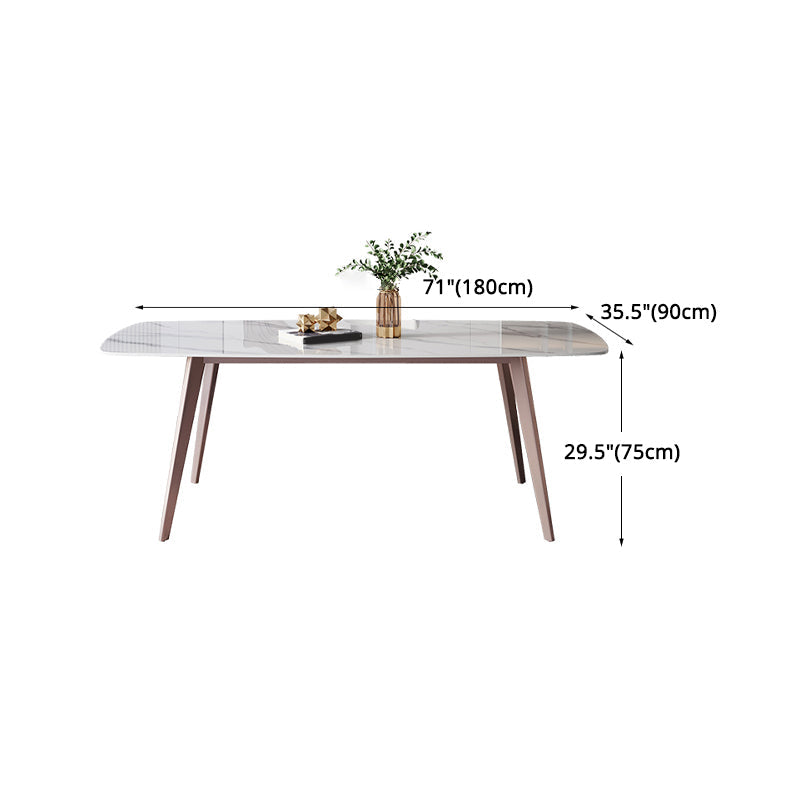 Designer Style Sintered Stone Top Dining Set 1/4/5/7 Pieces Kitchen Table with Chairs Clearhalo 'Dining Room Sets' 'Dining Tables & Seating' 'dining_room_set' 'furn' 'furn_dining_room_set' 'Furniture' 'furniture_dining_room_set' 'Kitchen & Dining Furniture' 5018679