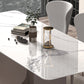 Nordic Glam Rectangle Sintered Stone Dining Table Set 1/2/4/6/7 Pieces Dining Set Clearhalo 'Dining Room Sets' 'Dining Tables & Seating' 'dining_room_set' 'furn' 'furn_dining_room_set' 'Furniture' 'furniture_dining_room_set' 'Kitchen & Dining Furniture' 5018717