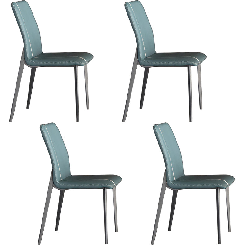 1/4/5/7 Pcs Dining Room Table and Chair Rectangular Dining Room Table Set 4 Blue Chairs Clearhalo 'Dining Room Sets' 'Dining Tables & Seating' 'dining_room_set' 'furn' 'furn_dining_room_set' 'Furniture' 'furniture_dining_room_set' 'Kitchen & Dining Furniture' 5018727