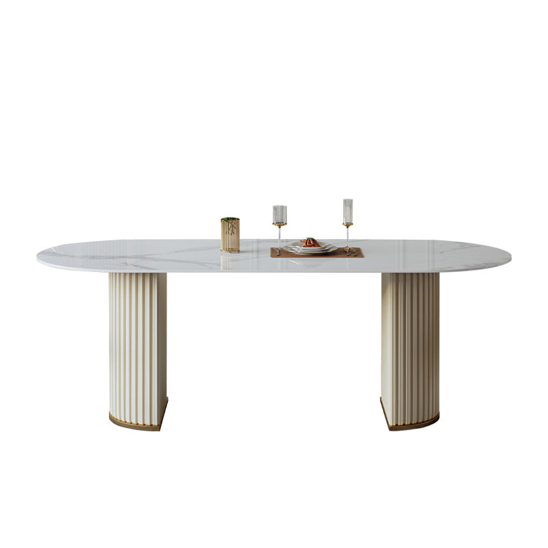 1/4/5/7 Pcs Sintered Stone Dining Room Set Dining Room Table and Chair Set Clearhalo 'Dining Room Sets' 'Dining Tables & Seating' 'dining_room_set' 'furn' 'furn_dining_room_set' 'Furniture' 'furniture_dining_room_set' 'Kitchen & Dining Furniture' 5018766