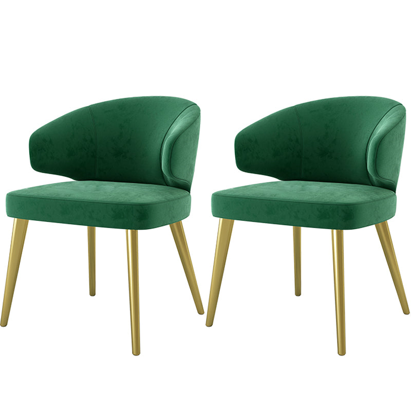 Glam White Sintered Stone Dining Table Set 1/2/5/7 Pieces Dining Set for Home Use 2 Green Chairs Clearhalo 'Dining Room Sets' 'Dining Tables & Seating' 'dining_room_set' 'furn' 'furn_dining_room_set' 'Furniture' 'furniture_dining_room_set' 'Kitchen & Dining Furniture' 5018790