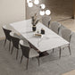 Modern Rectangle Sintered Stone Dining Table Set 1/2/4/5/7 Pieces Dining Set 7 Pieces: Table, 6 Chairs Clearhalo 'Dining Room Sets' 'Dining Tables & Seating' 'dining_room_set' 'furn' 'furn_dining_room_set' 'Furniture' 'furniture_dining_room_set' 'Kitchen & Dining Furniture' 5018807