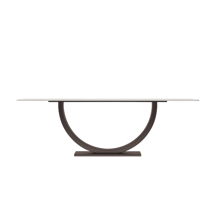 Modern Rectangle Sintered Stone Dining Table Set 1/2/4/5/7 Pieces Dining Set Clearhalo 'Dining Room Sets' 'Dining Tables & Seating' 'dining_room_set' 'furn' 'furn_dining_room_set' 'Furniture' 'furniture_dining_room_set' 'Kitchen & Dining Furniture' 5018810