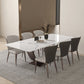 Modern Rectangle Sintered Stone Dining Table Set 1/2/4/5/7 Pieces Dining Set Clearhalo 'Dining Room Sets' 'Dining Tables & Seating' 'dining_room_set' 'furn' 'furn_dining_room_set' 'Furniture' 'furniture_dining_room_set' 'Kitchen & Dining Furniture' 5018817