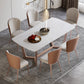 Extendable Sintered Stone Top Dining Set Rectangle 1/4/5/7 Pieces Dining Table with Chairs Clearhalo 'Dining Room Sets' 'Dining Tables & Seating' 'dining_room_set' 'furn' 'furn_dining_room_set' 'Furniture' 'furniture_dining_room_set' 'Kitchen & Dining Furniture' 5018823