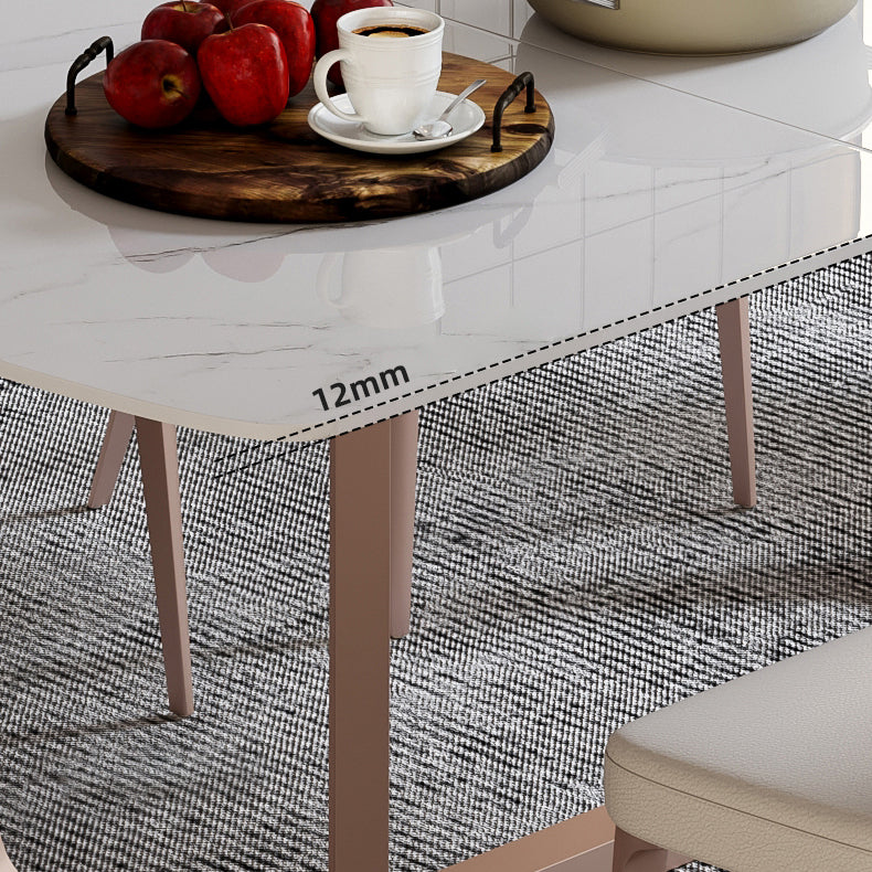 Extendable Sintered Stone Top Dining Set Rectangle 1/4/5/7 Pieces Dining Table with Chairs Clearhalo 'Dining Room Sets' 'Dining Tables & Seating' 'dining_room_set' 'furn' 'furn_dining_room_set' 'Furniture' 'furniture_dining_room_set' 'Kitchen & Dining Furniture' 5018830