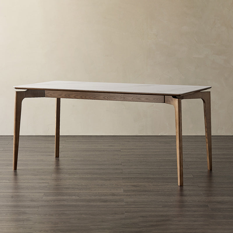 Modern Sintered Stone Top Dining Set Rectangle 1/2/4/5 Pieces Dining Room Table Set Clearhalo 'Dining Room Sets' 'Dining Tables & Seating' 'dining_room_set' 'furn' 'furn_dining_room_set' 'Furniture' 'furniture_dining_room_set' 'Kitchen & Dining Furniture' 5018841