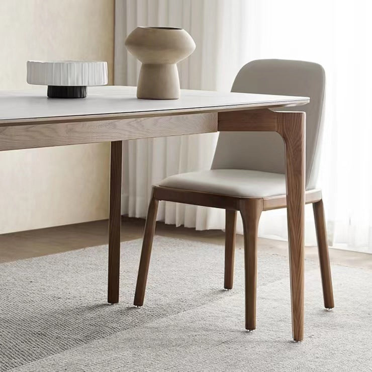 Modern Sintered Stone Top Dining Set Rectangle 1/2/4/5 Pieces Dining Room Table Set Clearhalo 'Dining Room Sets' 'Dining Tables & Seating' 'dining_room_set' 'furn' 'furn_dining_room_set' 'Furniture' 'furniture_dining_room_set' 'Kitchen & Dining Furniture' 5018850