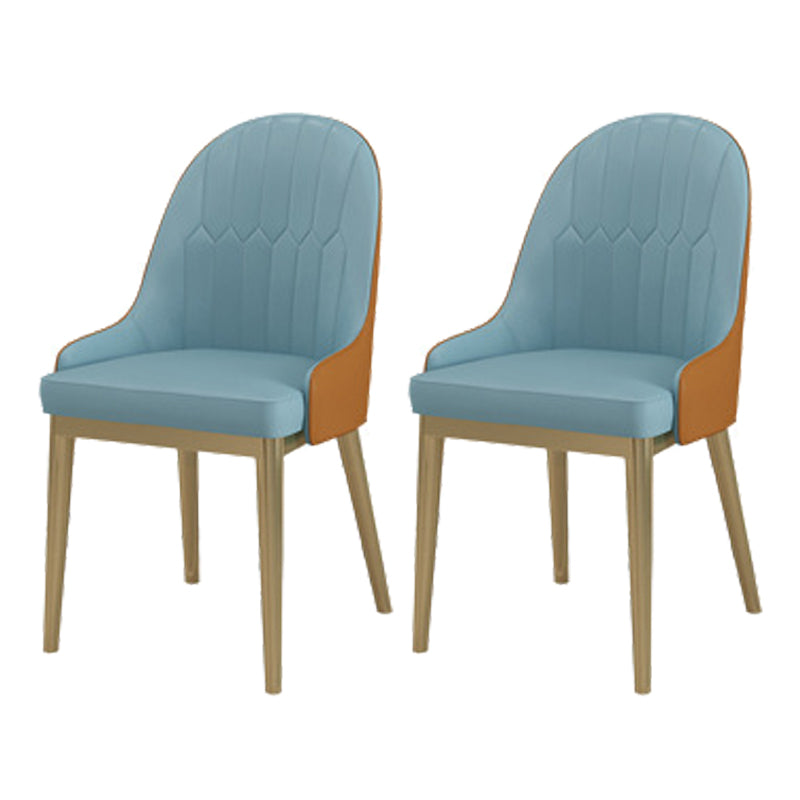 Glam Sintered Stone Dining Table Set 1/2/5/7 Pieces Dining Set for Home Use 2 Blue Chairs Clearhalo 'Dining Room Sets' 'Dining Tables & Seating' 'dining_room_set' 'furn' 'furn_dining_room_set' 'Furniture' 'furniture_dining_room_set' 'Kitchen & Dining Furniture' 5018864