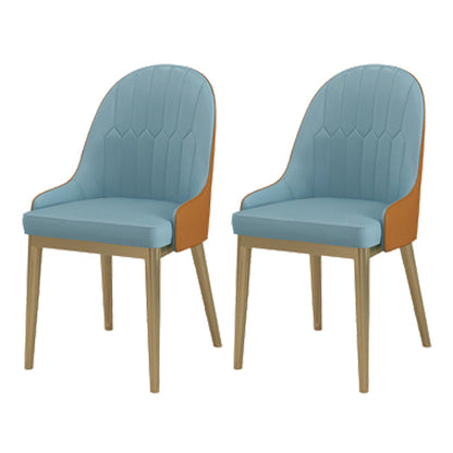 Glam Sintered Stone Dining Table Set 1/2/5/7 Pieces Dining Set for Home Use 2 Blue Chairs Clearhalo 'Dining Room Sets' 'Dining Tables & Seating' 'dining_room_set' 'furn' 'furn_dining_room_set' 'Furniture' 'furniture_dining_room_set' 'Kitchen & Dining Furniture' 5018864