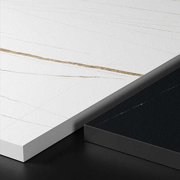 Glam Sintered Stone Dining Table Set 1/2/5/7 Pieces Dining Set for Home Use Clearhalo 'Dining Room Sets' 'Dining Tables & Seating' 'dining_room_set' 'furn' 'furn_dining_room_set' 'Furniture' 'furniture_dining_room_set' 'Kitchen & Dining Furniture' 5018868