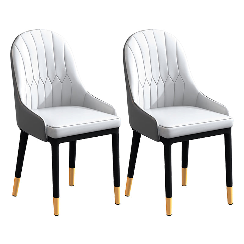 Modern Iron Dinette Set 1/2/5/7 Pieces White Rectangle Sintered Stone Top Dining Table Set 2 White Chairs Clearhalo 'Dining Room Sets' 'Dining Tables & Seating' 'dining_room_set' 'furn' 'furn_dining_room_set' 'Furniture' 'furniture_dining_room_set' 'Kitchen & Dining Furniture' 5018896