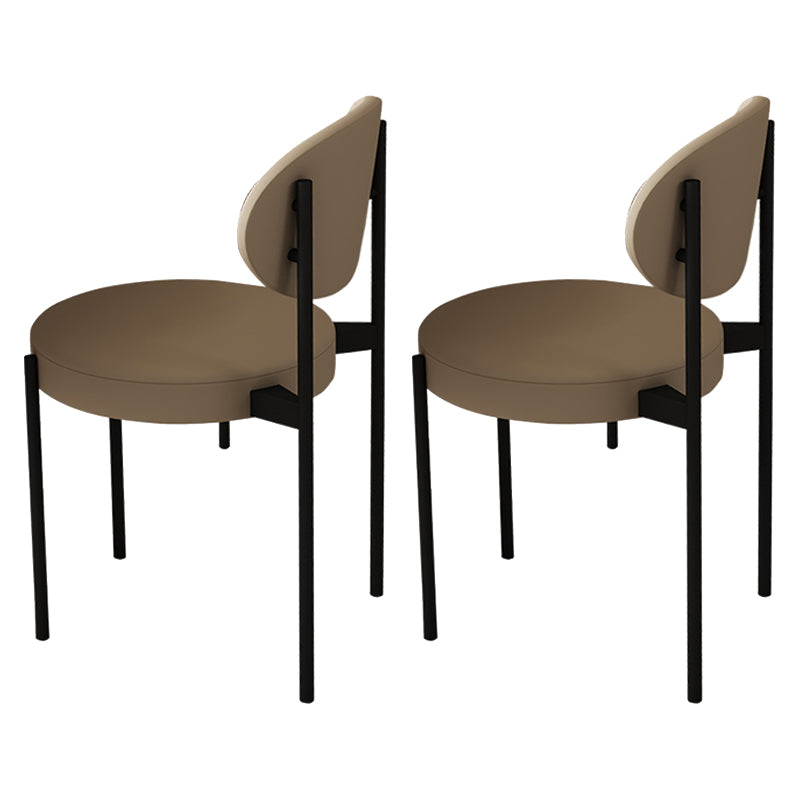 Modern Sintered Stone Dining Table Set 1/2/5 Pieces Dining Set 2 Brown Chairs Clearhalo 'Dining Room Sets' 'Dining Tables & Seating' 'dining_room_set' 'furn' 'furn_dining_room_set' 'Furniture' 'furniture_dining_room_set' 'Kitchen & Dining Furniture' 5018915
