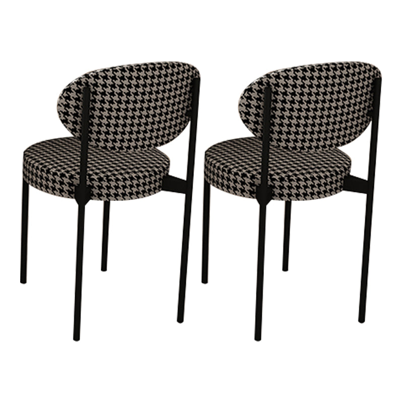 Modern Sintered Stone Dining Table Set 1/2/5 Pieces Dining Set 2 Black-White Chairs Clearhalo 'Dining Room Sets' 'Dining Tables & Seating' 'dining_room_set' 'furn' 'furn_dining_room_set' 'Furniture' 'furniture_dining_room_set' 'Kitchen & Dining Furniture' 5018917