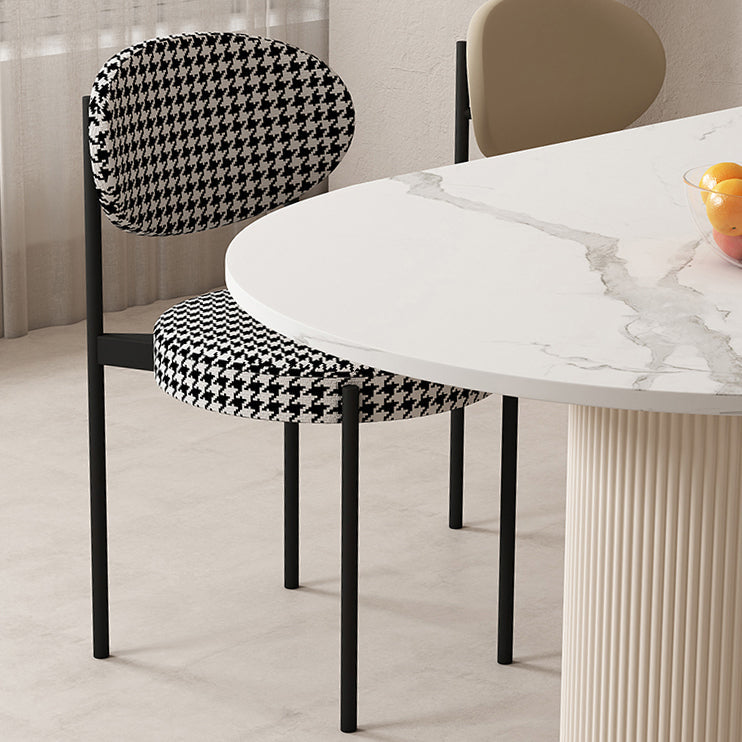 Modern Sintered Stone Dining Table Set 1/2/5 Pieces Dining Set Clearhalo 'Dining Room Sets' 'Dining Tables & Seating' 'dining_room_set' 'furn' 'furn_dining_room_set' 'Furniture' 'furniture_dining_room_set' 'Kitchen & Dining Furniture' 5018921