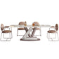 Luxury Sintered Stone Top Dining Set Rectangle 1/4/5/7 Pieces Dining Room Table Set 5 Pieces: Table, 4 Chairs Clearhalo 'Dining Room Sets' 'Dining Tables & Seating' 'dining_room_set' 'furn' 'furn_dining_room_set' 'Furniture' 'furniture_dining_room_set' 'Kitchen & Dining Furniture' 5018930