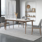 Modern Ash Wood Dinette Set 1/3/4/5/7 Pieces Rectangle Sintered Stone Top Dining Table Set Clearhalo 'Dining Room Sets' 'Dining Tables & Seating' 'dining_room_set' 'furn' 'furn_dining_room_set' 'Furniture' 'furniture_dining_room_set' 'Kitchen & Dining Furniture' 5018965