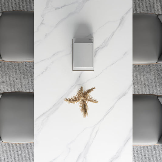 Modern Ash Wood Dinette Set 1/3/4/5/7 Pieces Rectangle Sintered Stone Top Dining Table Set Clearhalo 'Dining Room Sets' 'Dining Tables & Seating' 'dining_room_set' 'furn' 'furn_dining_room_set' 'Furniture' 'furniture_dining_room_set' 'Kitchen & Dining Furniture' 5018969