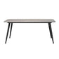 Sintered Stone Indoor Table in Grey Industrial Kitchen Table with 4 Legs Clearhalo 'Dining Tables & Seating' 'Dining Tables' 'dining_table' 'furn' 'furn_dining_table' 'Furniture' 'furniture_dining_table' 'Kitchen & Dining Furniture' 'kitchen' 'kitchen_dining_table' 5019002