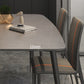 Sintered Stone Indoor Table in Grey Industrial Kitchen Table with 4 Legs Clearhalo 'Dining Tables & Seating' 'Dining Tables' 'dining_table' 'furn' 'furn_dining_table' 'Furniture' 'furniture_dining_table' 'Kitchen & Dining Furniture' 'kitchen' 'kitchen_dining_table' 5019005