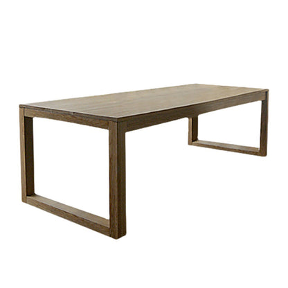 Solid Wood Modern Rectangle Table Pine Wood Top Table with Sled Base Without Chairs Clearhalo 'Dining Tables & Seating' 'Dining Tables' 'dining_table' 'furn' 'furn_dining_table' 'Furniture' 'furniture_dining_table' 'Kitchen & Dining Furniture' 'kitchen' 'kitchen_dining_table' 5019038