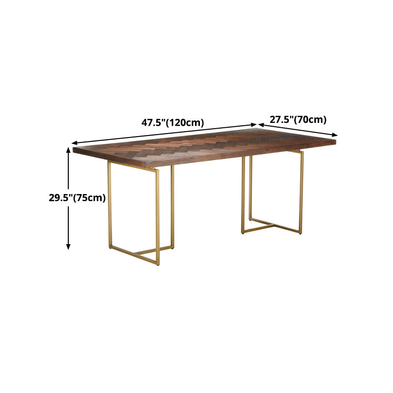 Traditional Luxury Table Rectangle Dining Site Table with Double Pedestal Clearhalo 'Dining Tables & Seating' 'Dining Tables' 'dining_table' 'furn' 'furn_dining_table' 'Furniture' 'furniture_dining_table' 'Kitchen & Dining Furniture' 'kitchen' 'kitchen_dining_table' 5019055