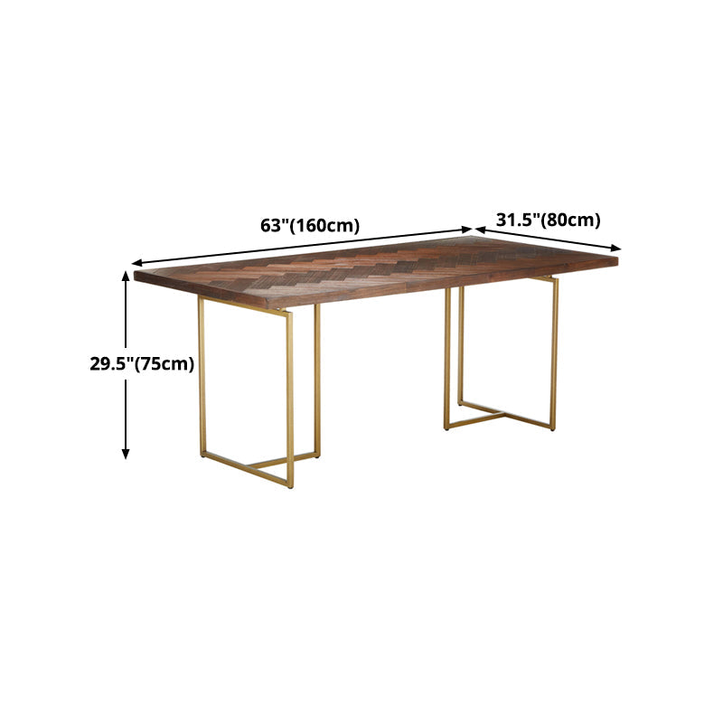 Traditional Luxury Table Rectangle Dining Site Table with Double Pedestal Clearhalo 'Dining Tables & Seating' 'Dining Tables' 'dining_table' 'furn' 'furn_dining_table' 'Furniture' 'furniture_dining_table' 'Kitchen & Dining Furniture' 'kitchen' 'kitchen_dining_table' 5019058