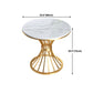 Traditional Luxury Dining Table Sintered Stone Top Dining Table with Gold Frame Clearhalo 'Dining Tables & Seating' 'Dining Tables' 'dining_table' 'furn' 'furn_dining_table' 'Furniture' 'furniture_dining_table' 'Kitchen & Dining Furniture' 'kitchen' 'kitchen_dining_table' 5019100
