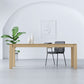 Modern Ash Wood Table with 4 Legs Rectangle Dining Table for Restaurant 86.6"L x 35.4"W x 29.5"H Without Chairs Clearhalo 'Dining Tables & Seating' 'Dining Tables' 'dining_table' 'furn' 'furn_dining_table' 'Furniture' 'furniture_dining_table' 'Kitchen & Dining Furniture' 'kitchen' 'kitchen_dining_table' 5019119