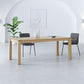 Modern Ash Wood Table with 4 Legs Rectangle Dining Table for Restaurant 55.1"L x 27.6"W x 29.5"H Without Chairs Clearhalo 'Dining Tables & Seating' 'Dining Tables' 'dining_table' 'furn' 'furn_dining_table' 'Furniture' 'furniture_dining_table' 'Kitchen & Dining Furniture' 'kitchen' 'kitchen_dining_table' 5019120