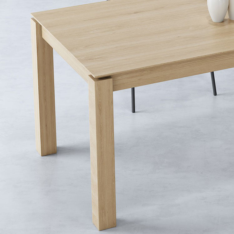 Modern Ash Wood Table with 4 Legs Rectangle Dining Table for Restaurant Clearhalo 'Dining Tables & Seating' 'Dining Tables' 'dining_table' 'furn' 'furn_dining_table' 'Furniture' 'furniture_dining_table' 'Kitchen & Dining Furniture' 'kitchen' 'kitchen_dining_table' 5019123