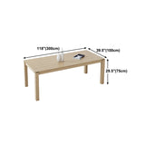 Modern Ash Wood Table with 4 Legs Rectangle Dining Table for Restaurant Clearhalo 'Dining Tables & Seating' 'Dining Tables' 'dining_table' 'furn' 'furn_dining_table' 'Furniture' 'furniture_dining_table' 'Kitchen & Dining Furniture' 'kitchen' 'kitchen_dining_table' 5019136