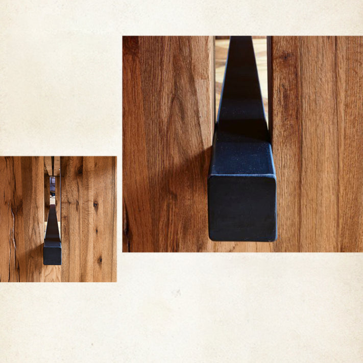 Modern Pine Wood Table in Brown for Restaurant Rectangle Table with Trestle Base Clearhalo 'Dining Tables & Seating' 'Dining Tables' 'dining_table' 'furn' 'furn_dining_table' 'Furniture' 'furniture_dining_table' 'Kitchen & Dining Furniture' 'kitchen' 'kitchen_dining_table' 5019160