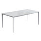 Stone Top Dining Table Rectangle Contemporary Dining Table with 4 Legs White Without Chairs Clearhalo 'Dining Tables & Seating' 'Dining Tables' 'dining_table' 'furn' 'furn_dining_table' 'Furniture' 'furniture_dining_table' 'Kitchen & Dining Furniture' 'kitchen' 'kitchen_dining_table' 5019178