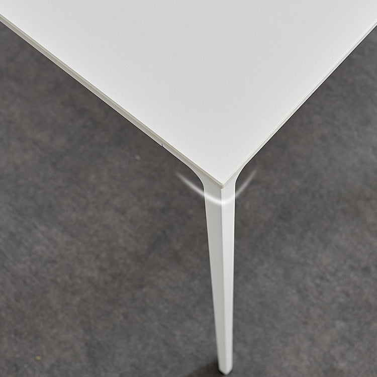 Stone Top Dining Table Rectangle Contemporary Dining Table with 4 Legs Clearhalo 'Dining Tables & Seating' 'Dining Tables' 'dining_table' 'furn' 'furn_dining_table' 'Furniture' 'furniture_dining_table' 'Kitchen & Dining Furniture' 'kitchen' 'kitchen_dining_table' 5019179