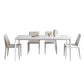 Stone Top Dining Table Rectangle Contemporary Dining Table with 4 Legs Clearhalo 'Dining Tables & Seating' 'Dining Tables' 'dining_table' 'furn' 'furn_dining_table' 'Furniture' 'furniture_dining_table' 'Kitchen & Dining Furniture' 'kitchen' 'kitchen_dining_table' 5019183