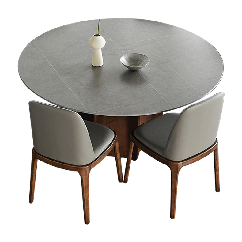 Modern Dining Table Round Sintered Stone Table for Restaurant Clearhalo 'Dining Tables & Seating' 'Dining Tables' 'dining_table' 'furn' 'furn_dining_table' 'Furniture' 'furniture_dining_table' 'Kitchen & Dining Furniture' 'kitchen' 'kitchen_dining_table' 5019202
