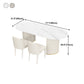 Modern Sintered Stone Dining Table Oval Dinner Room Kitchen Table Clearhalo 'Dining Tables & Seating' 'Dining Tables' 'dining_table' 'furn' 'furn_dining_table' 'Furniture' 'furniture_dining_table' 'Kitchen & Dining Furniture' 'kitchen' 'kitchen_dining_table' 5019234