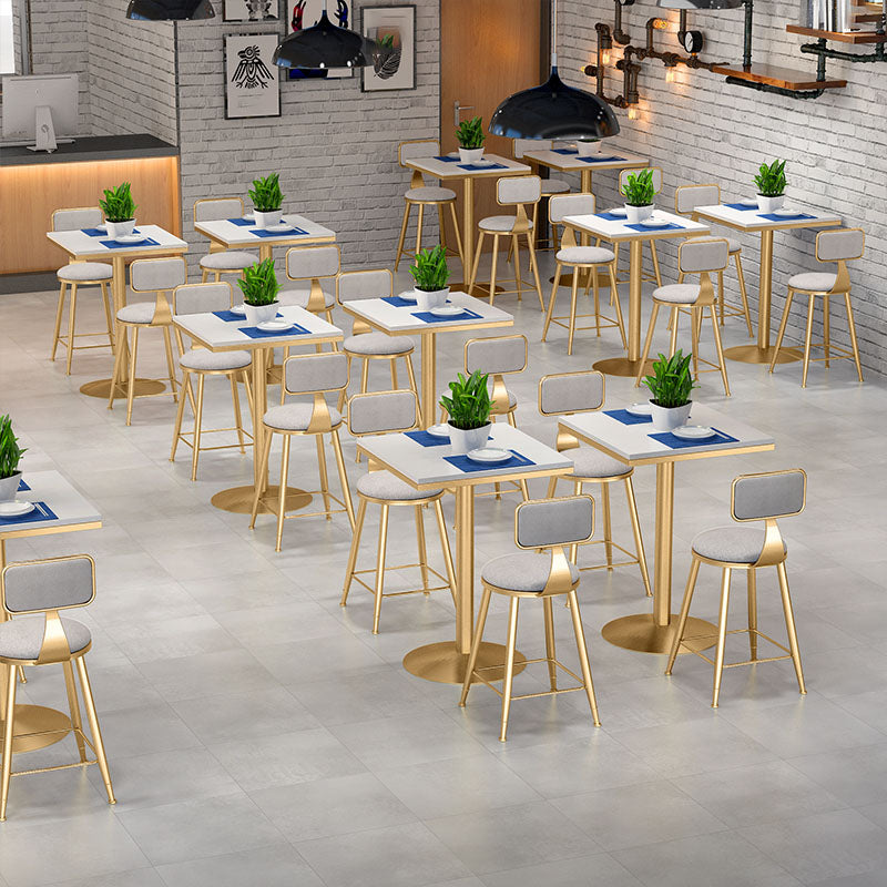 Tulip Base Dining Table Marble Gold Base Traditional Luxury Dining Table Clearhalo 'Dining Tables & Seating' 'Dining Tables' 'dining_table' 'furn' 'furn_dining_table' 'Furniture' 'furniture_dining_table' 'Kitchen & Dining Furniture' 'kitchen' 'kitchen_dining_table' 5019278