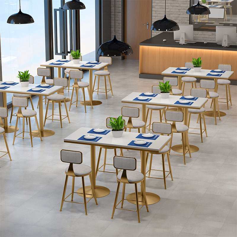 Tulip Base Dining Table Marble Gold Base Traditional Luxury Dining Table Clearhalo 'Dining Tables & Seating' 'Dining Tables' 'dining_table' 'furn' 'furn_dining_table' 'Furniture' 'furniture_dining_table' 'Kitchen & Dining Furniture' 'kitchen' 'kitchen_dining_table' 5019279