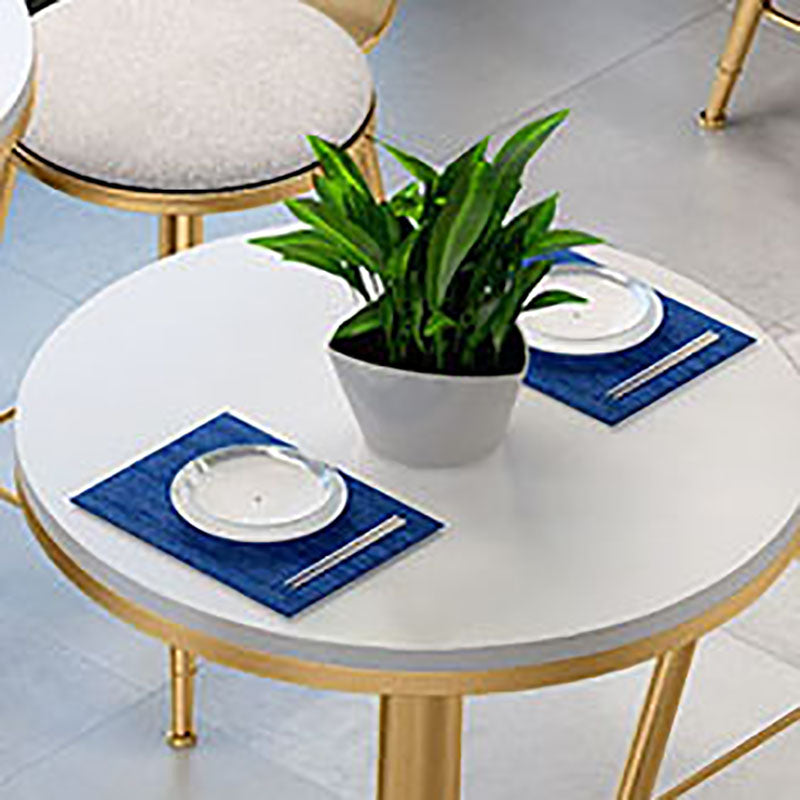 Tulip Base Dining Table Marble Gold Base Traditional Luxury Dining Table Clearhalo 'Dining Tables & Seating' 'Dining Tables' 'dining_table' 'furn' 'furn_dining_table' 'Furniture' 'furniture_dining_table' 'Kitchen & Dining Furniture' 'kitchen' 'kitchen_dining_table' 5019282
